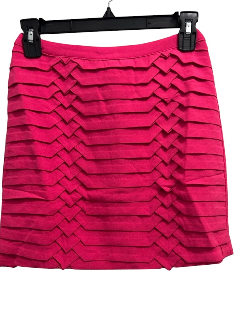 verty Hot Pink Layered Bandage Mini Skirt